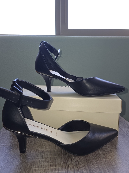 Anne Klein Shoes - Anne Klein Fararia iFlex D'Orsay Ankle Strap Kitten Heels Black 10M NIB